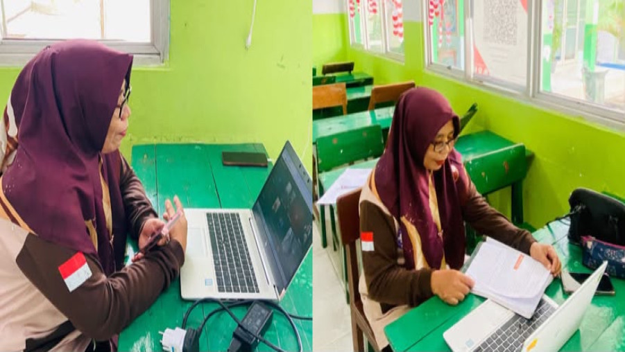 Semangat Tetap Menyala di Hari Keenam Pembelajaran Jarak Jauh MIN 2 Bandar Lampung Bersama Mahasiswa PPL UIN Raden Intan Lampung