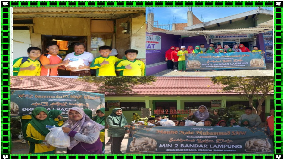 Indahnya Berbagi di Momen Maulid Nabi: Keluarga Besar MIN 2 Bandar Lampung Tebar Berkah Melalui Sedekah