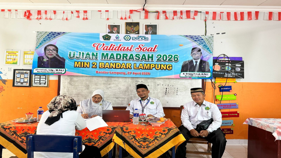 Sinergi Guru dan Pengawas: MIN 2 Bandar Lampung Perkuat Kualitas Asessmen Madrasah 2026 melalui Validasi Soal Berbasis Kaidah Ilmiah