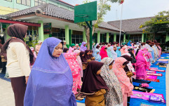 Menanamkan Karakter Religius dan Disiplin, MIN 2 Bandar Lampung Gelar Pembiasaan Sholat Duha Berjamaah Setiap Sabtu